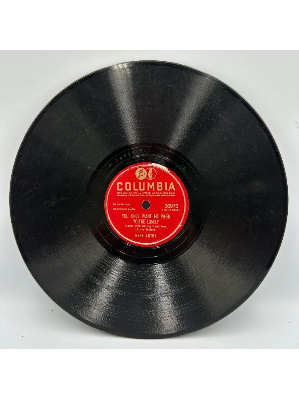 Gene Autry I Wish I Had Never Met Sunshine 78 RPM Columbia